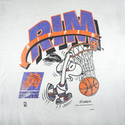 NBA (Jostens) - Phoenix Suns X Snoopy Rim Ripper T-Shirt 1990s XX-Large Vintage Retro Basketball