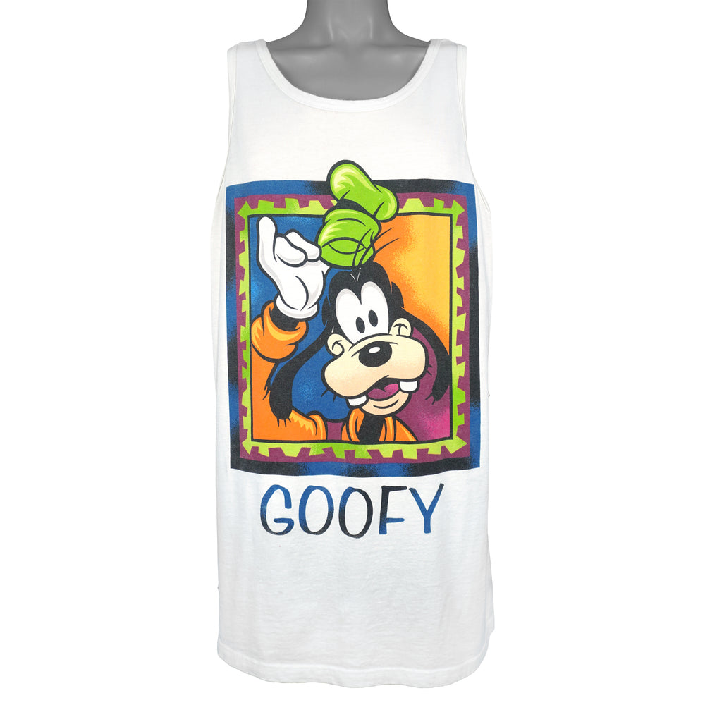 Disney (Mickey, INC) - Goofy Sleeveless Shirt 1990s X-Large Vintage Retro