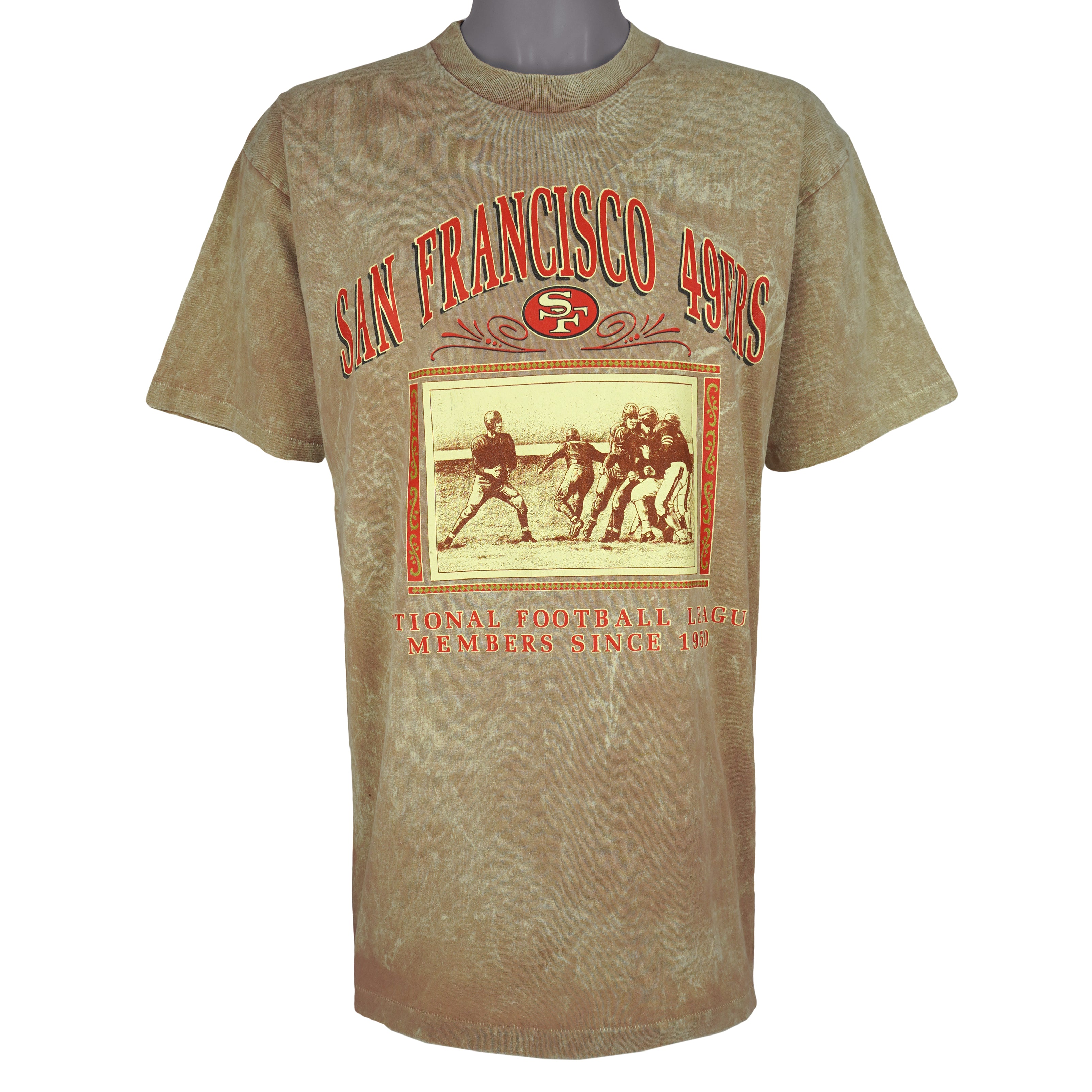 NFL (Nutmeg) - San Francisco 49ers Members Tie Dye T-Shirt 1990s Vintage Retro Football
