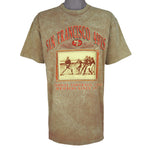 NFL (Nutmeg) - San Francisco 49ers Members Tie Dye T-Shirt 1990s Large