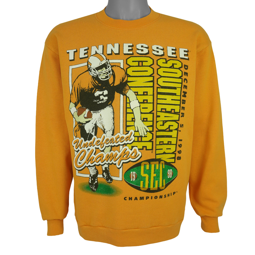 NCAA (Tee Jays) - Tennessee Volunteers Southeastern Conference Sweatshirt 1998 Large Vintage Retro