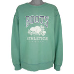 Vintage - Roots Canada Athletics Crew Neck Sweatshirt 1990s XX-Large Vintage Retro