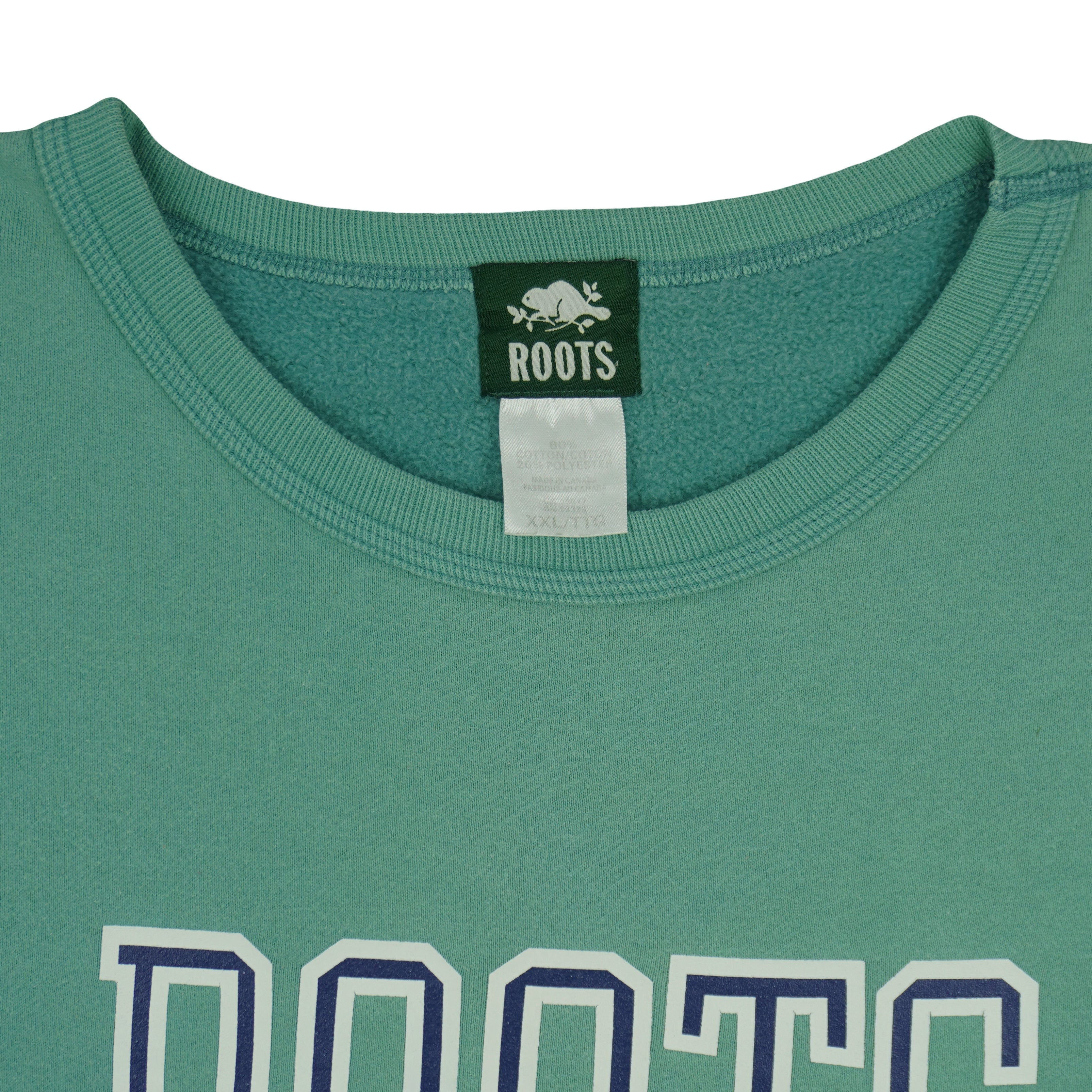 Vintage - Roots Canada Athletics Crew Neck Sweatshirt 1990s XX-Large Vintage Retro