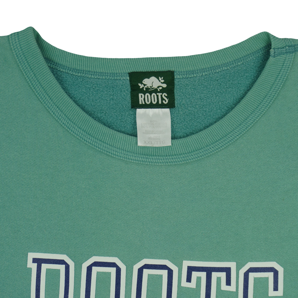 Vintage - Roots Canada Athletics Crew Neck Sweatshirt 1990s XX-Large Vintage Retro
