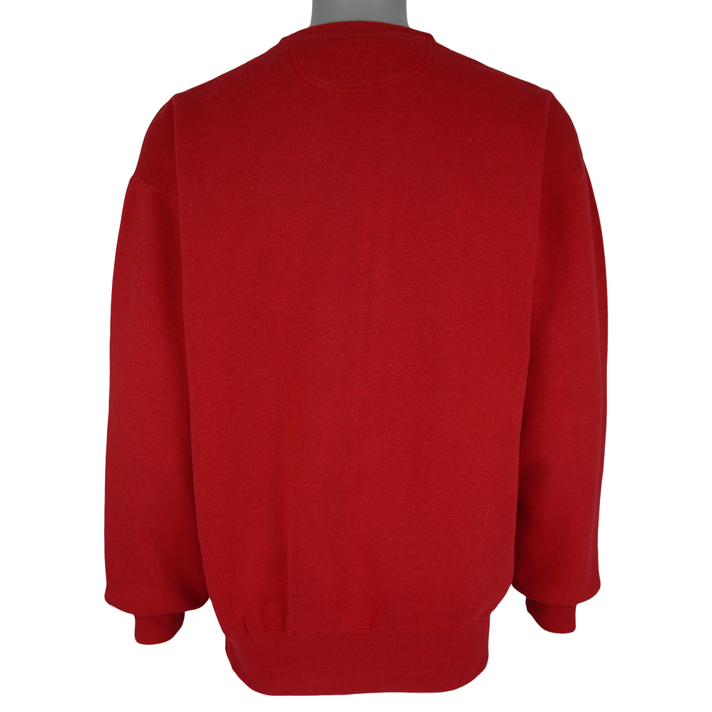 NCAA (Midwest) - Ohio State Buckeyes Embroidered Crew Neck Sweatshirt 1990s Large Vintage Retro