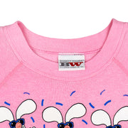 Vintage (BW) - Party Time Bunny Crew Neck Sweatshirt 1985 X-Large Vintage Retro
