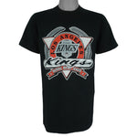 NHL (Trench) - Los Angeles Kings Single Stitch T-Shirt 1991 Medium Tall vintage Retro Hockey