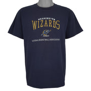 NBA (Lee) - Washington Wizards Embroidered T-Shirt 1990s Medium Vintage Retro