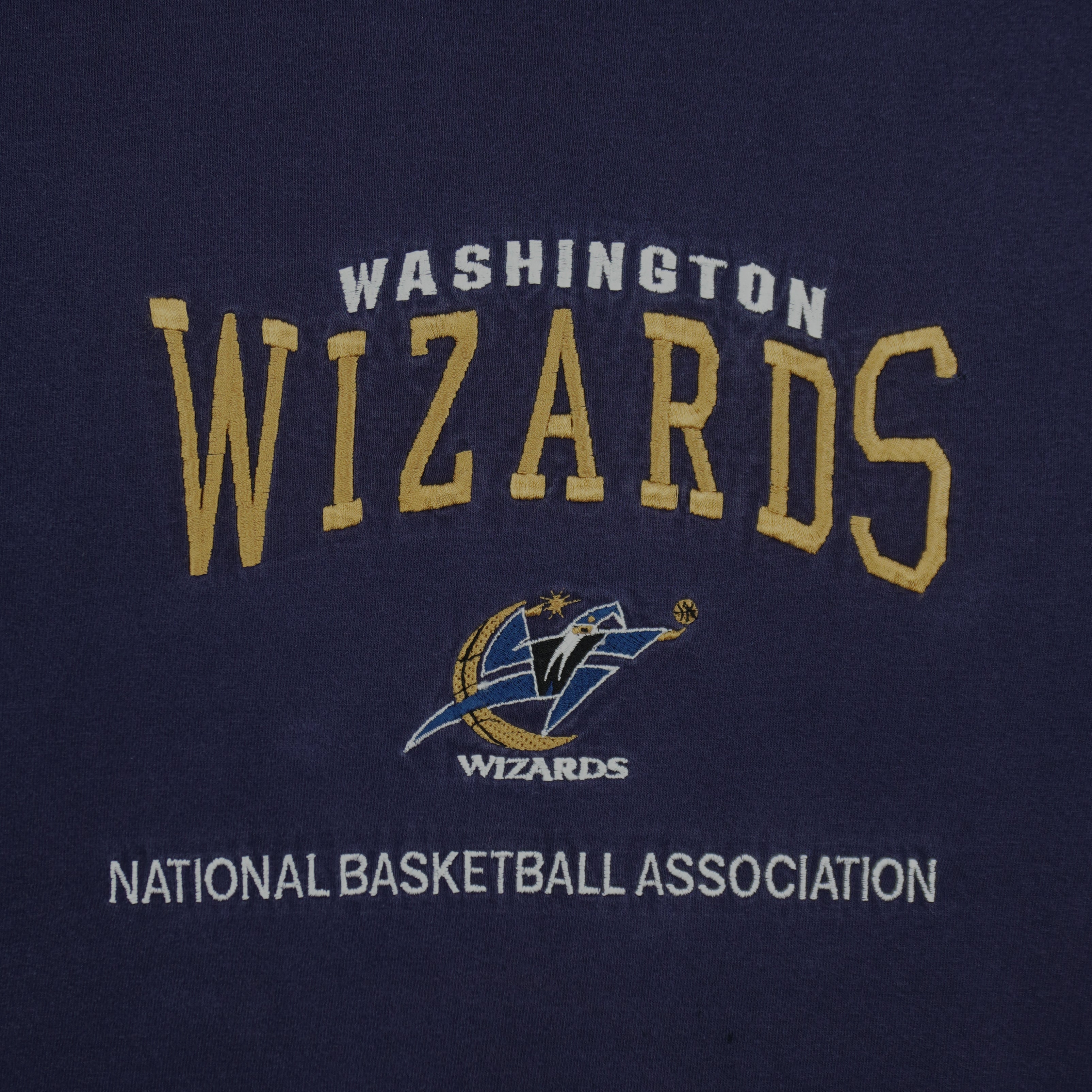 NBA (Lee) - Washington Wizards Embroidered T-Shirt 1990s Medium Vintage Retro