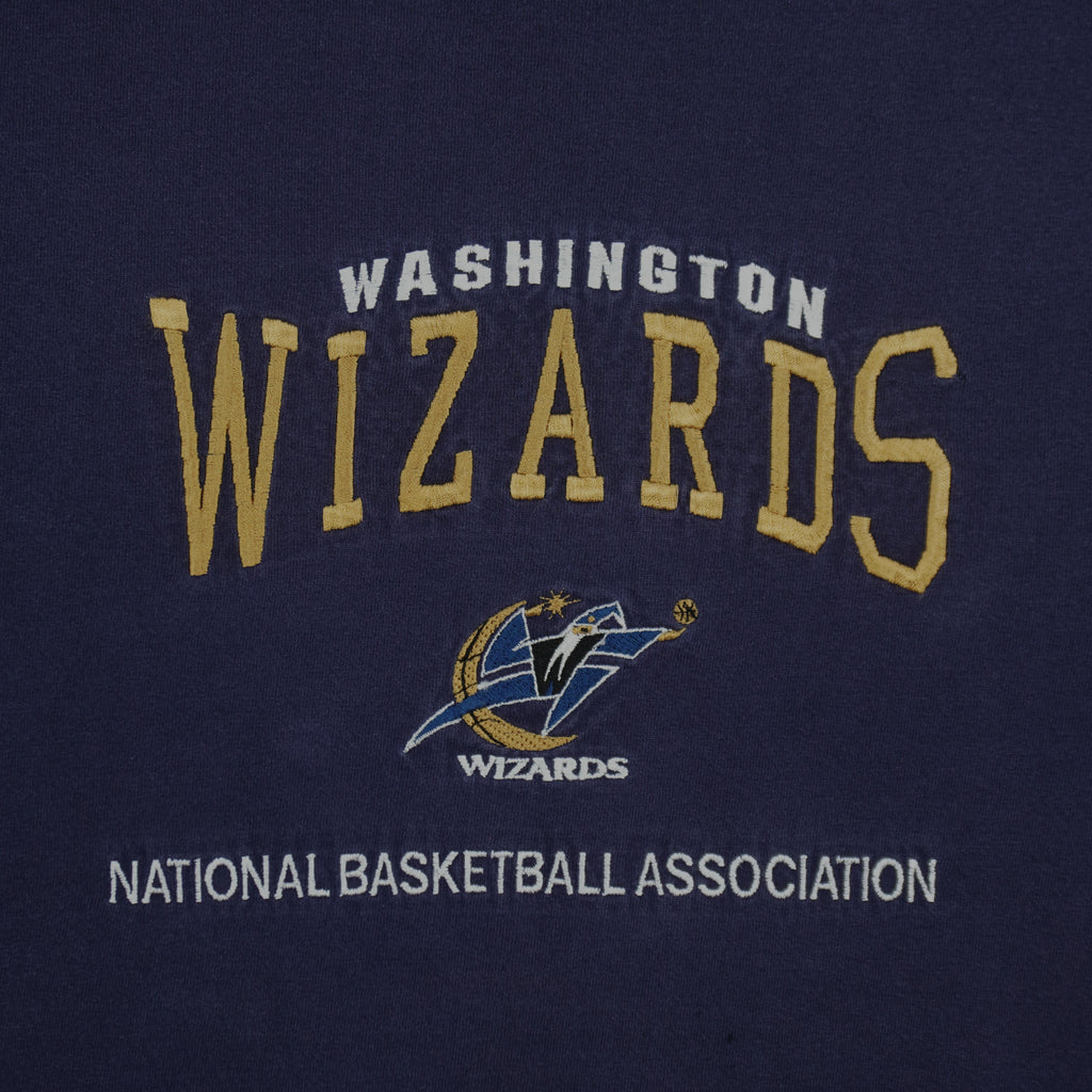 NBA (Lee) - Washington Wizards Embroidered T-Shirt 1990s Medium Vintage Retro
