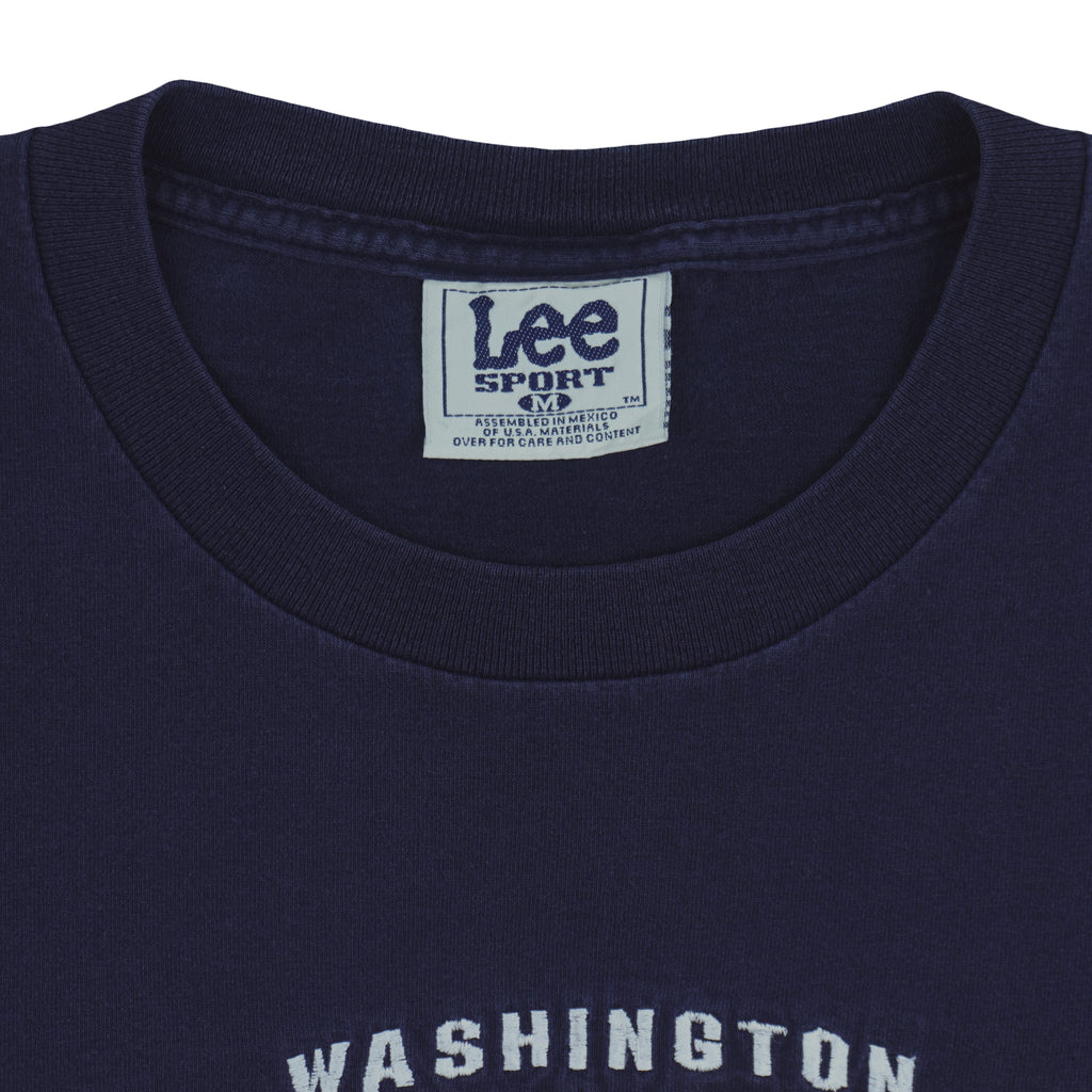 NBA (Lee) - Washington Wizards Embroidered T-Shirt 1990s Medium Vintage Retro