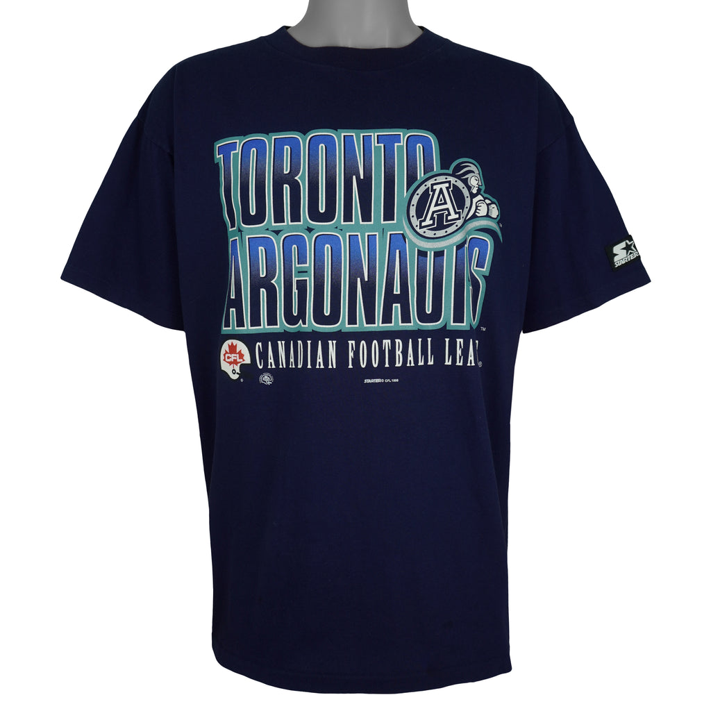 Starter (CFL) - Toronto Argonauts Single Stitch T-Shirt 1998 Large Vintage Retro