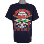MLB (Nutmeg) - Minnesota Twins Single Stitch T-Shirt 1990s X-Large