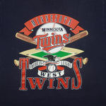 MLB (Nutmeg) - Minnesota Twins Single Stitch T-Shirt 1990s X-Large Vintage Retro Baseball