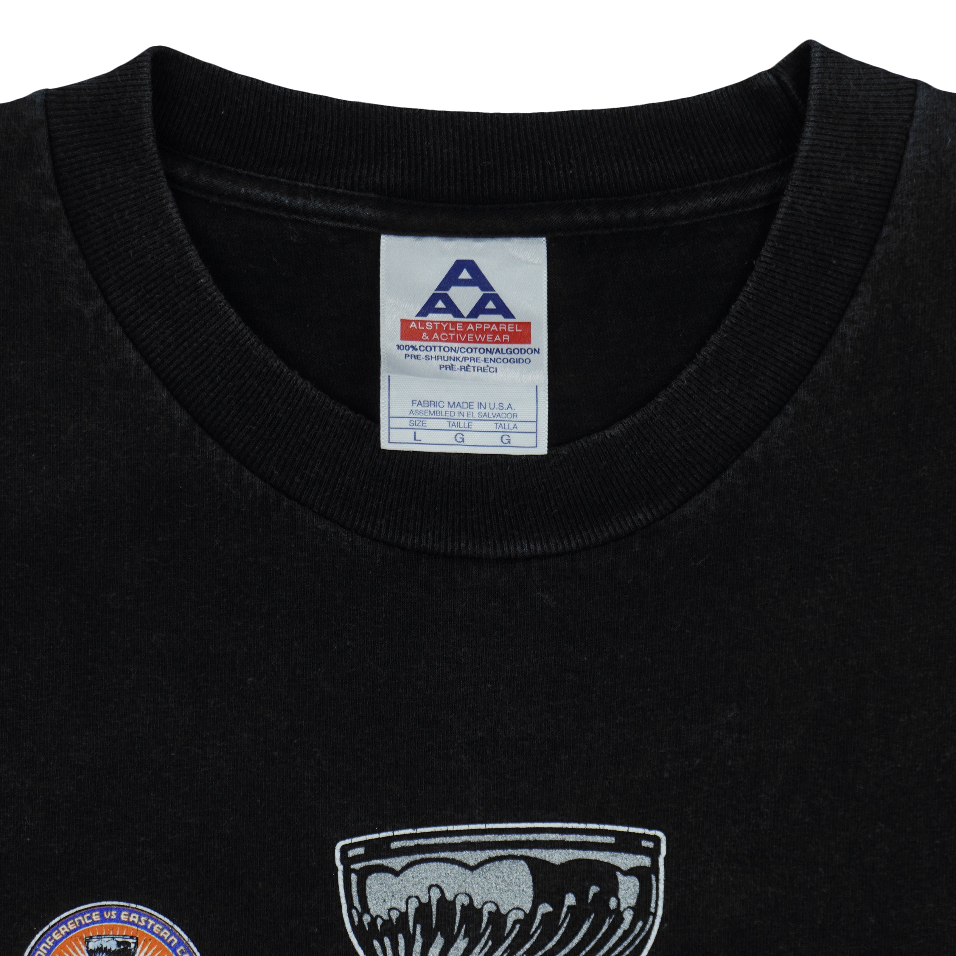 NHL (AAA) - Tampa Bay Lightning Stanley Champions T-Shirt 2004 Large Vintage Retro Hockey