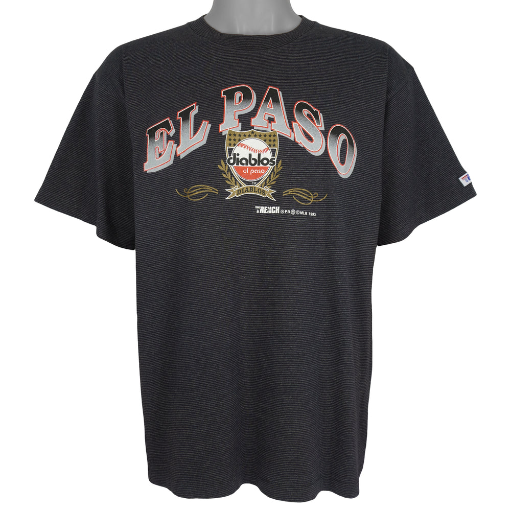 MLB (Trench) - El Paso Diablos Single Stitch T-Shirt 1993 X-Large Vintage Retro Baseball