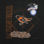MLB (Nutmeg) - Baltimore Orioles Camden Yards Single Stitch T-Shirt 1992 X-Large Vintage Retro Baseball