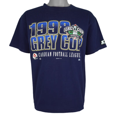 Starter (CFL) - Winnipeg Grey Cup Champions Single Stitch T-Shirt 1998 Large