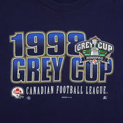 Starter (CFL) - Winnipeg Grey Cup Champions Single Stitch T-Shirt 1998 Large Vintage Retro Football