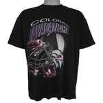NHL (True Fan) - Colorado Avalanche Hockey Helmet T-Shirt 1990s Large