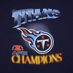 NFL (Dynasty) - Tennessee Titans AFC Champions T-Shirt 1990s XX-Large Vintage Retro Football