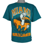NCAA - Miami Hurricanes Breakout T-Shirt 1990s Medium Vintage Retro