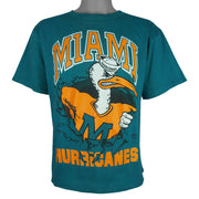 NCAA - Miami Hurricanes Breakout T-Shirt 1990s Medium Vintage Retro