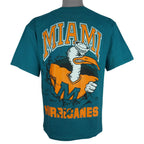 NCAA - Miami Hurricanes Breakout T-Shirt 1990s Medium Vintage Retro