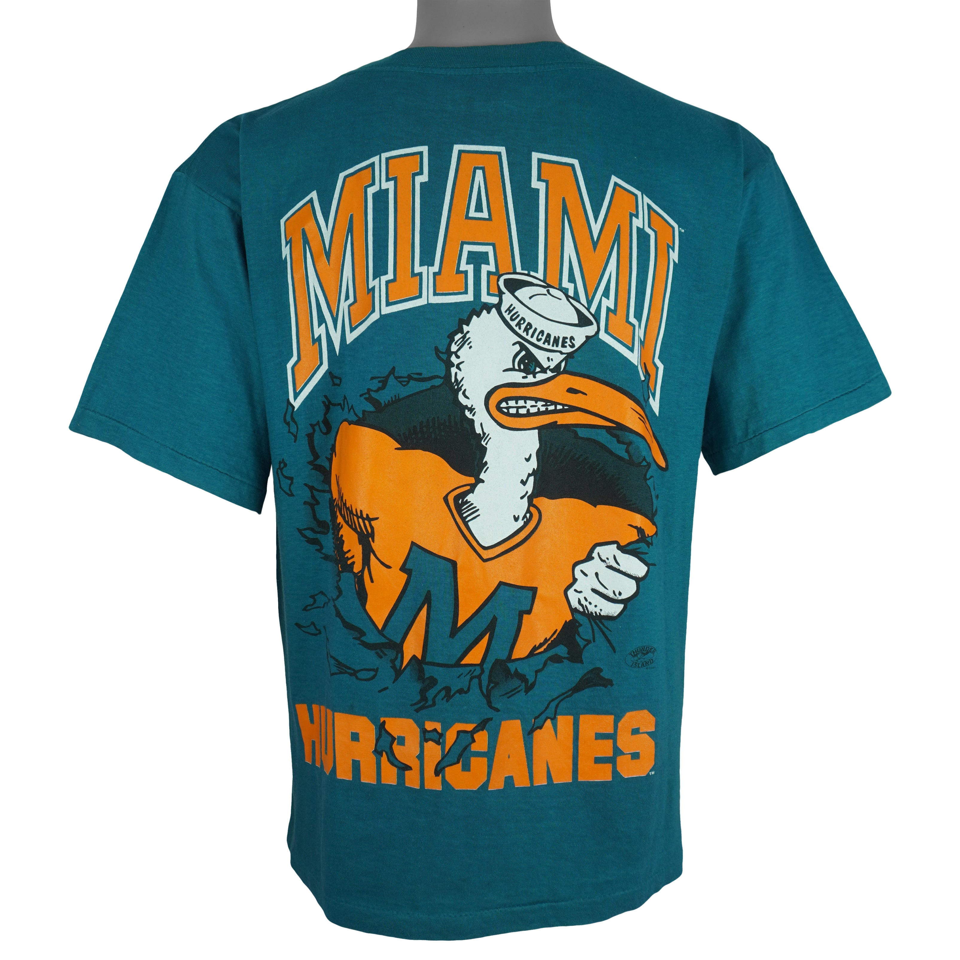 NCAA - Miami Hurricanes Breakout T-Shirt 1990s Medium Vintage Retro