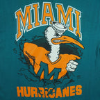 NCAA - Miami Hurricanes Breakout T-Shirt 1990s Medium Vintage Retro