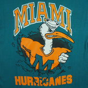 NCAA - Miami Hurricanes Breakout T-Shirt 1990s Medium Vintage Retro