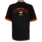 CFL (Softwear) - Stampeders Grey Cup Champions Roll Ups Sleeve T-Shirt 1992 Large Vintage Retro Football