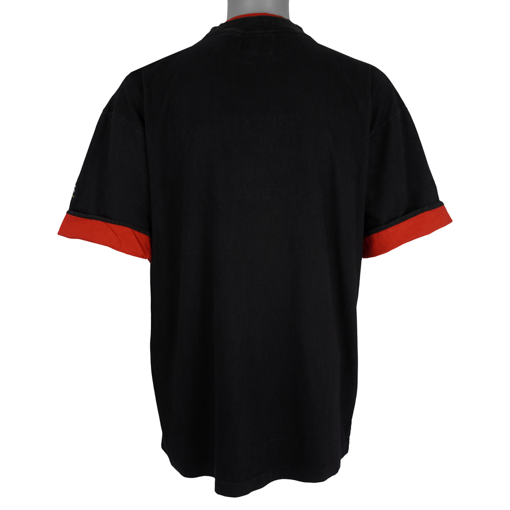 CFL (Softwear) - Stampeders Grey Cup Champions Roll Ups Sleeve T-Shirt 1992 Large Vintage Retro Football