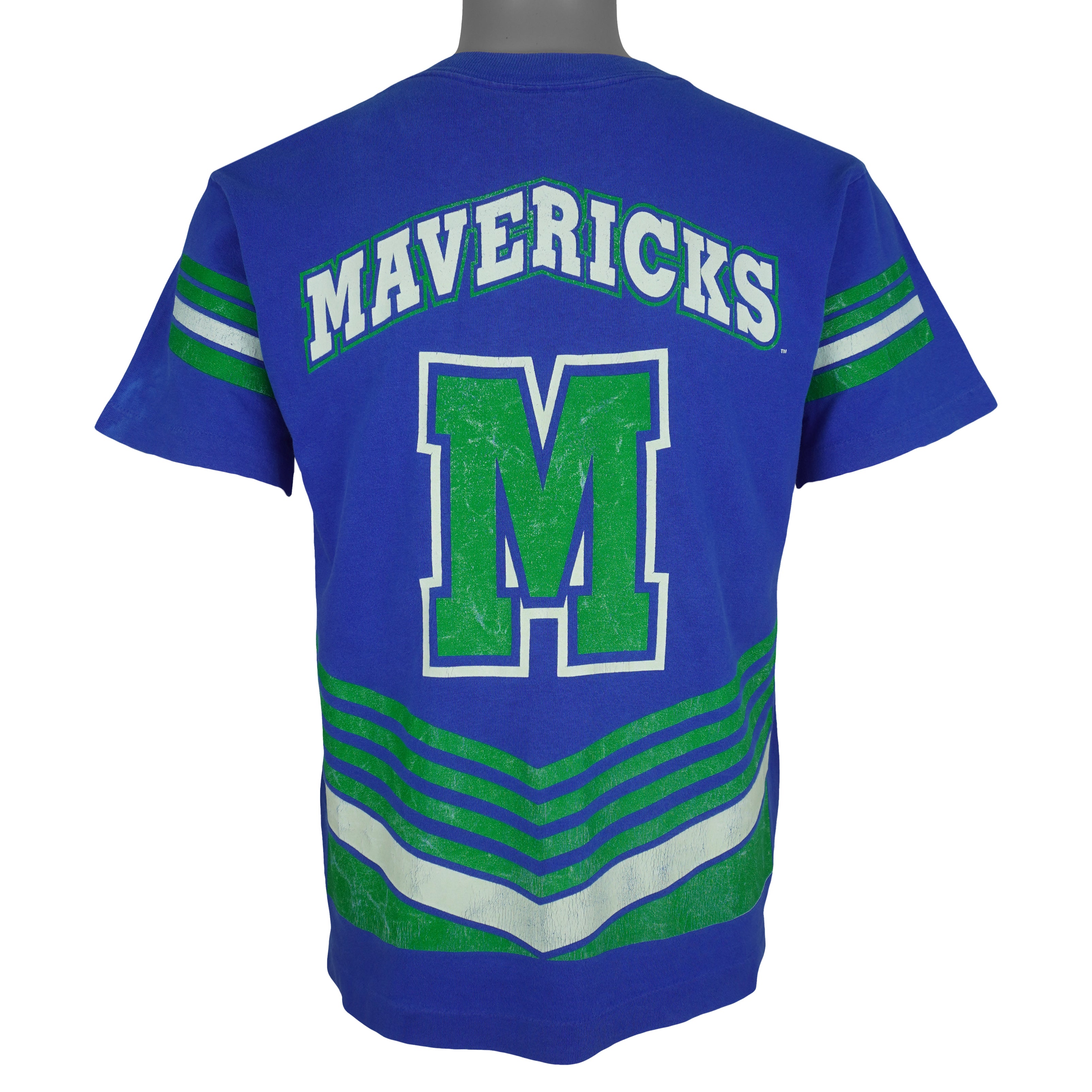NBA (Salem) - Dallas Mavericks Spell-Out T-Shirt 1990s Large Vintage Retro Basketball