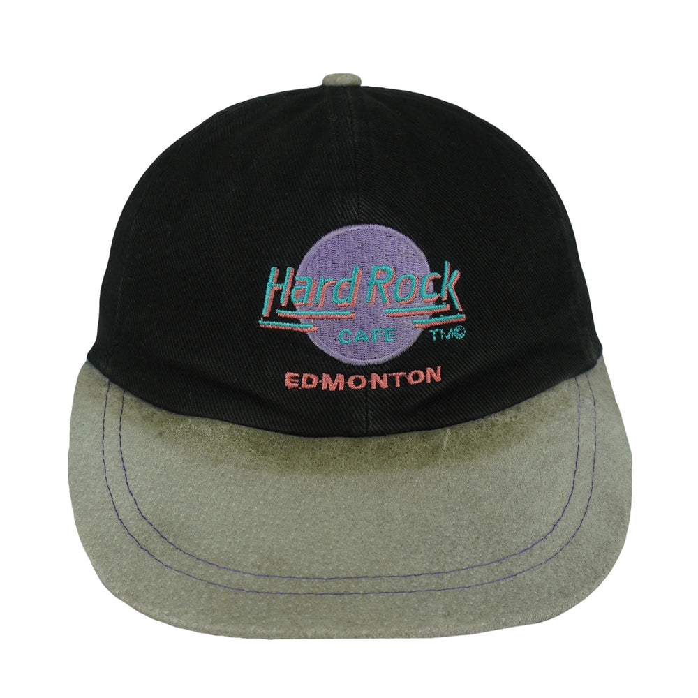 Vintage - Hard Rock Edmonton Strapback Hat 1990s OSFA Vintage Retro