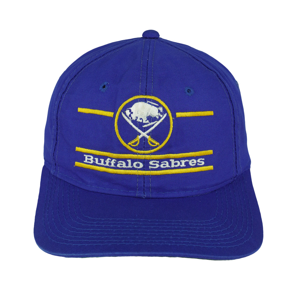NHL (The Game) - Buffalo Sabres Embroidered Velcro Strapback Hat 1990s OSFA Vintage Retro Hockey