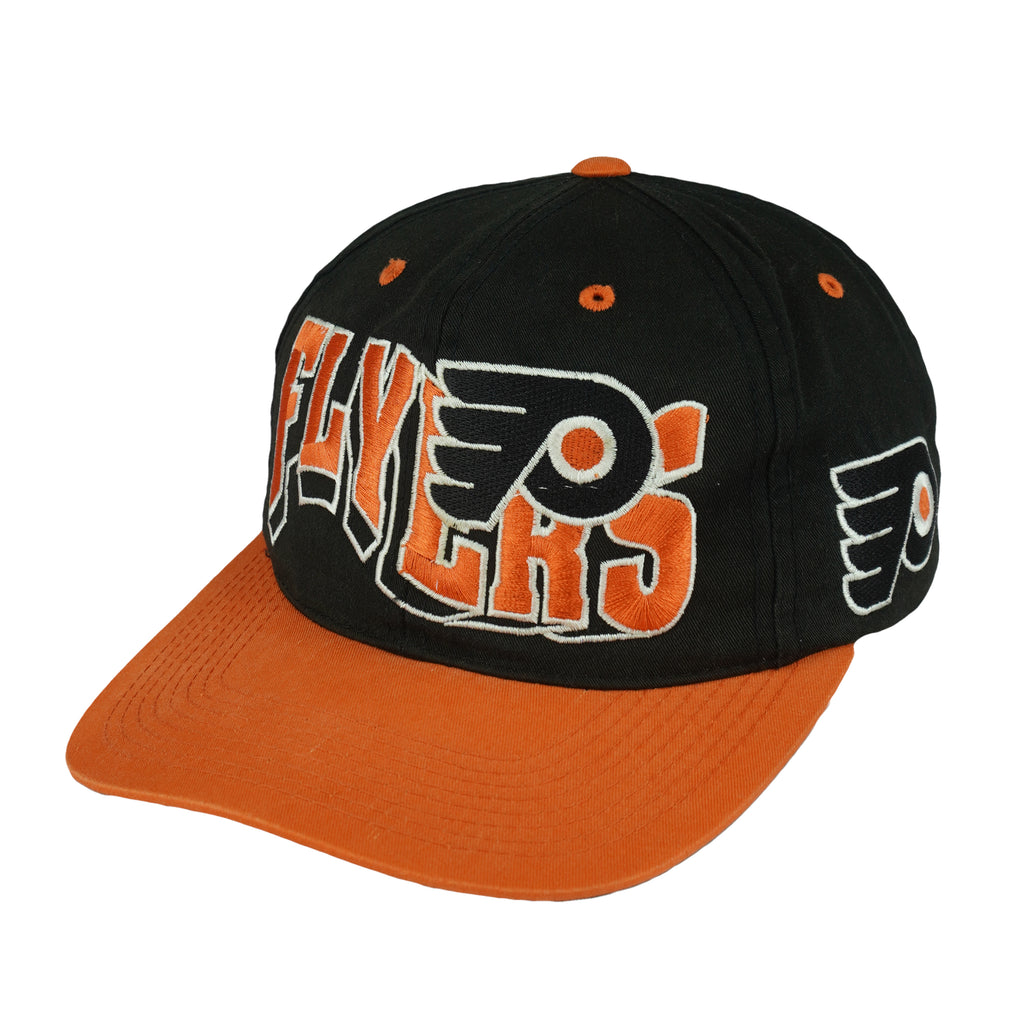 NHL (G Cap) - Philadelphia Flyers Big Spell-Out Snapback Hat 1990s OSFA Vintage Retro Hockey