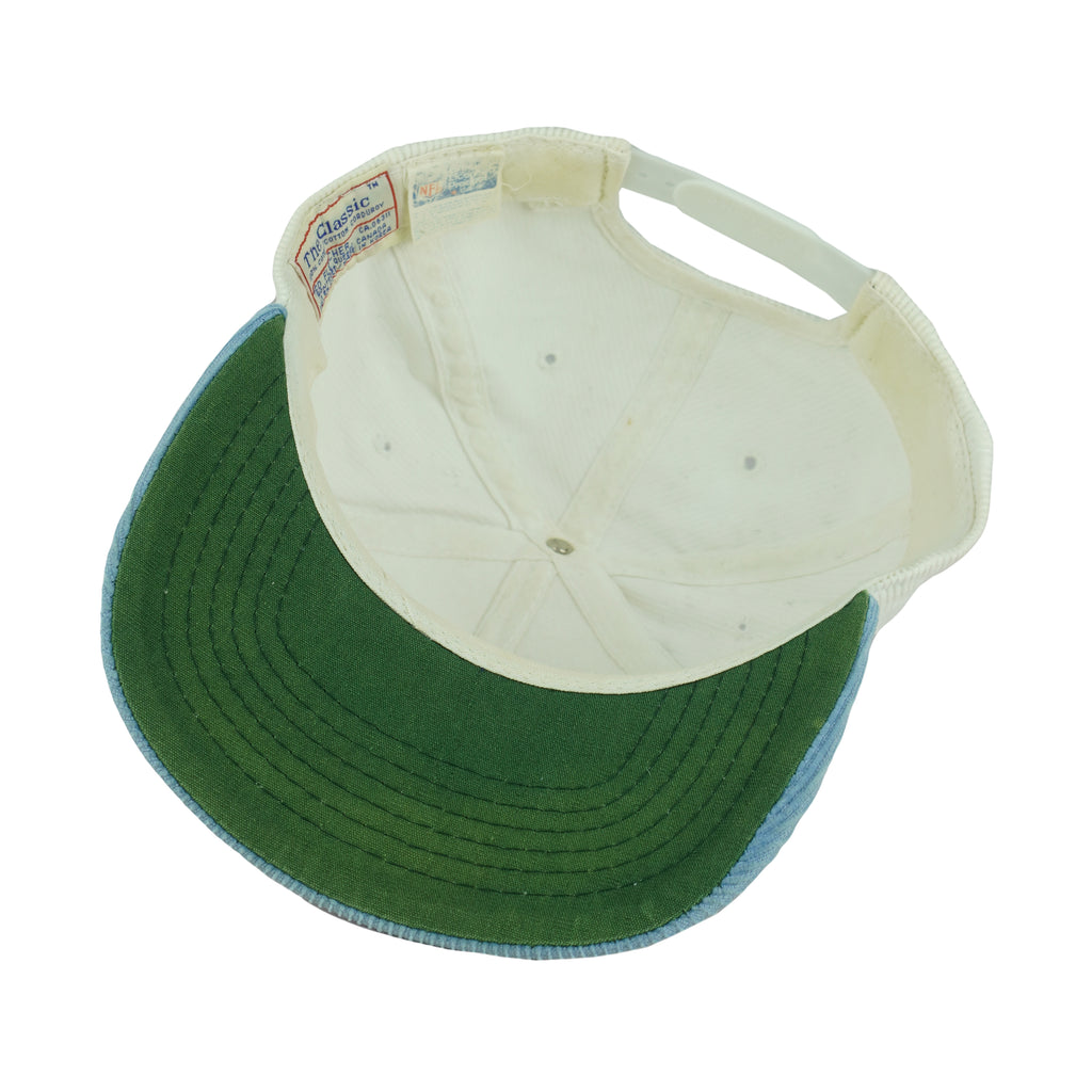 NFL (The Classic) - Houston Oilers Corduroy Snapback Hat 1990s OSFA Vintage Retro Football