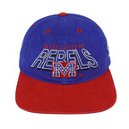 Vintage NCAA (Signature) - Mississippi Ole Miss Rebels Strapback Hat 1984 OSFA in blue and red