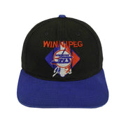 NHL (CCM) - Winnipeg Jets Snapback Hat 1990s OSFA Vintage Retro Hockey
