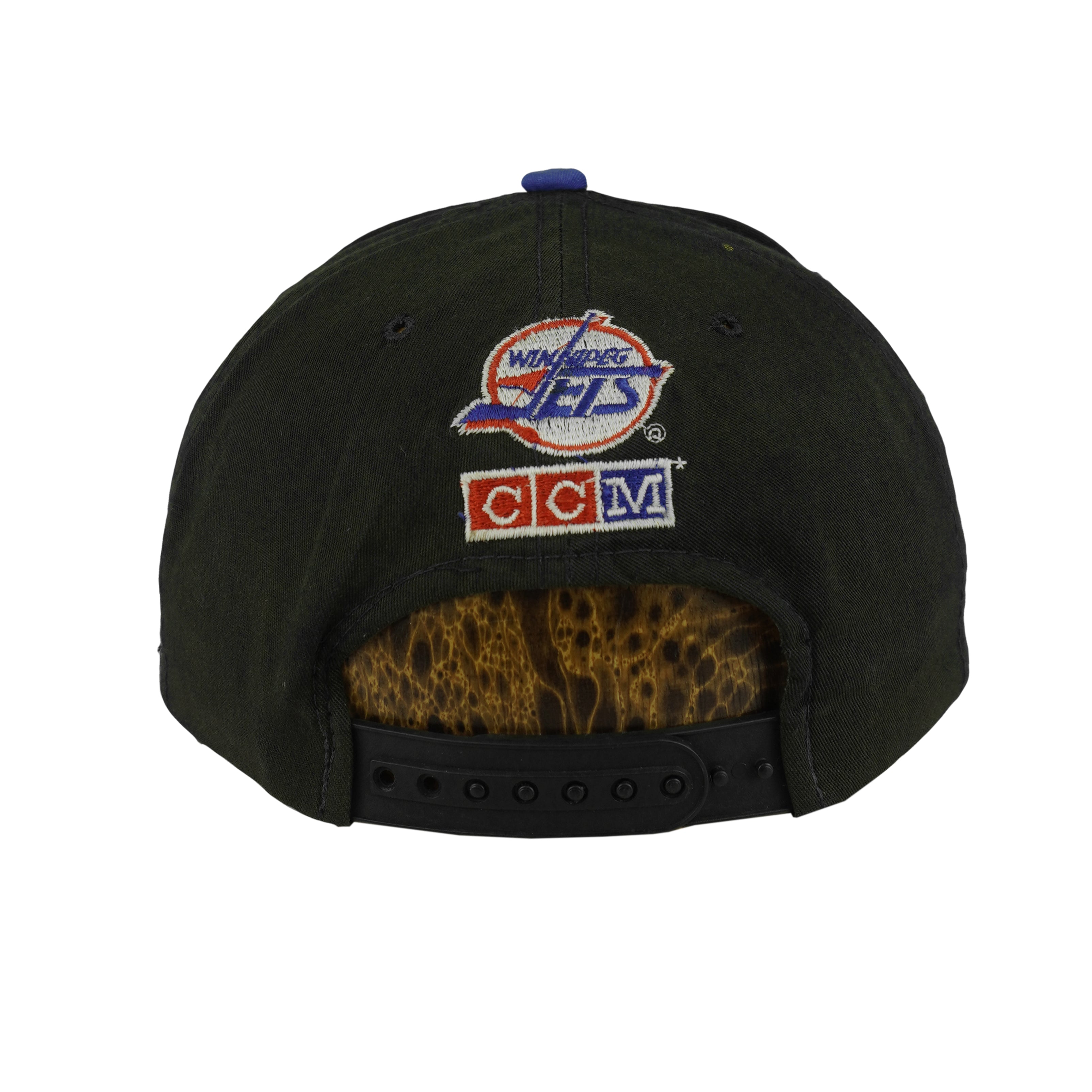 NHL (CCM) - Winnipeg Jets Snapback Hat 1990s OSFA Vintage Retro Hockey