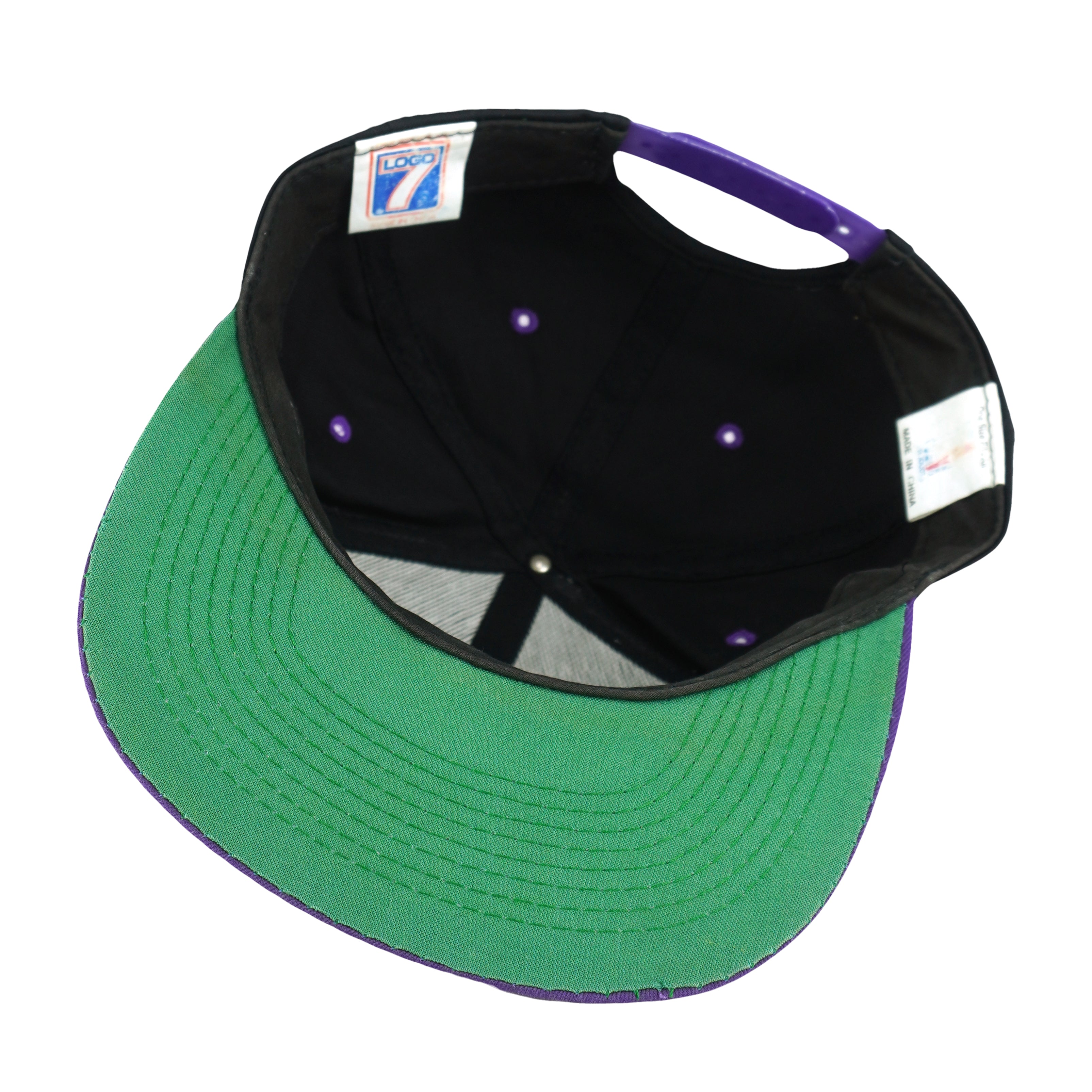 NBA (Logo 7) - Utah Jazz Embroidered Snapback Hat 1990s OSFA Vintage Retro Basketball
