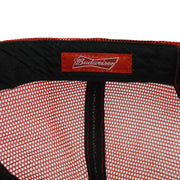 Budweiser - Red Bud King Of Beers Spell-Out Trucker Snapback Hat OSFA Vintage Retro