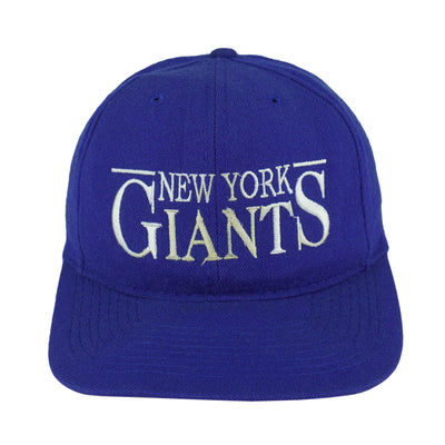 NFL (Annco) - New York Giants Embroidered Snapback Hat 1990s OSFA