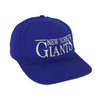 NFL (Annco) - New York Giants Embroidered Snapback Hat 1990s OSFA Vintage Retro Football