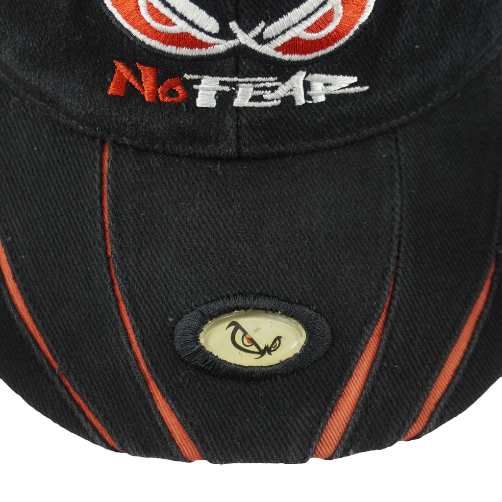 Vintage (No Fear) - Black Embroidered Adjustable Hat 1990s OSFA Vintage Retro