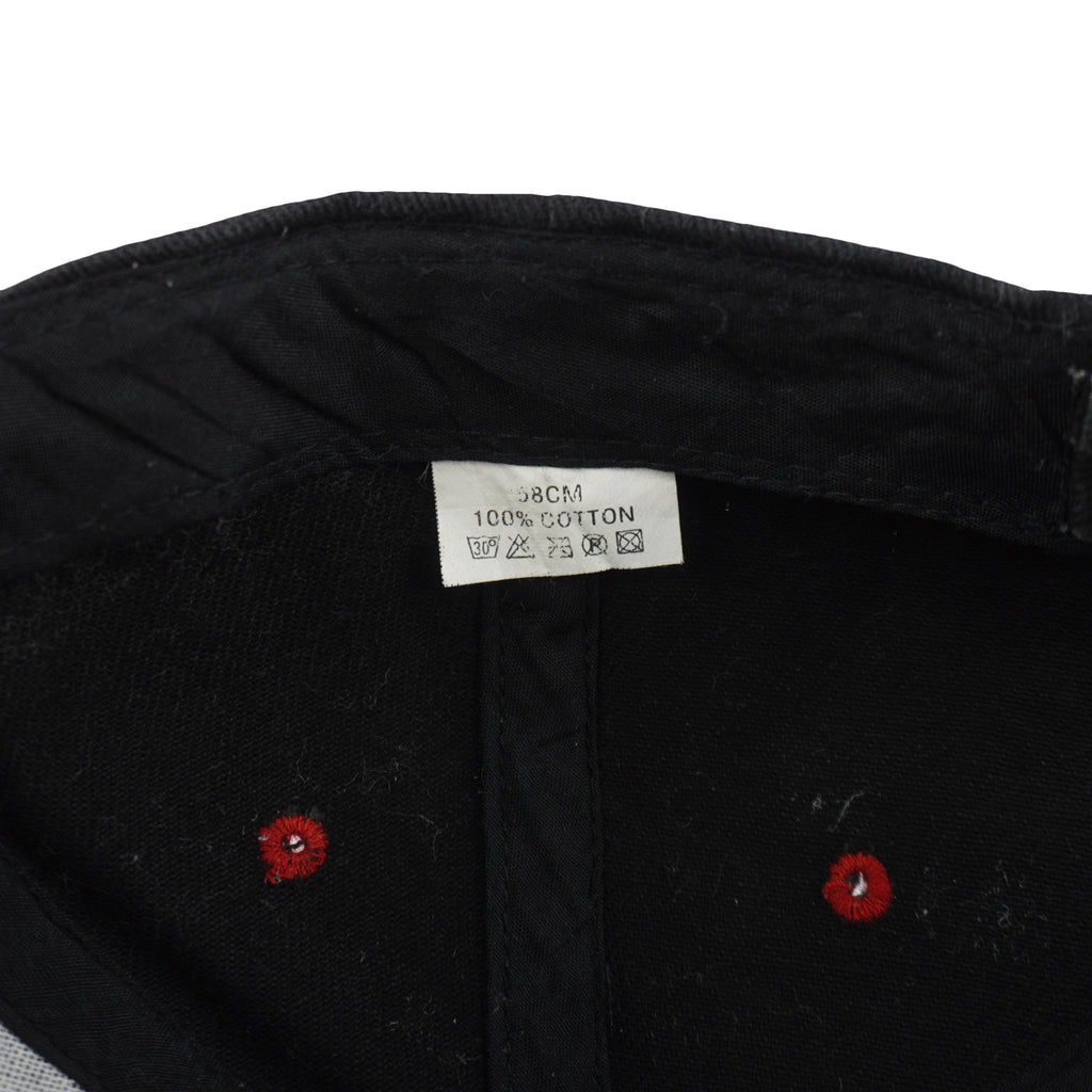 Vintage (No Fear) - Black Embroidered Adjustable Hat 1990s OSFA Vintage Retro