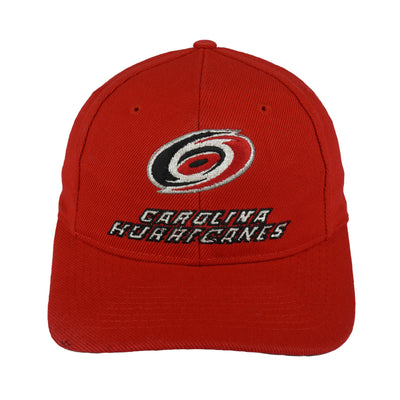 NHL (Twins) - Red Carolina Hurricanes Embroidered Snapback Hat 1990s OSFA