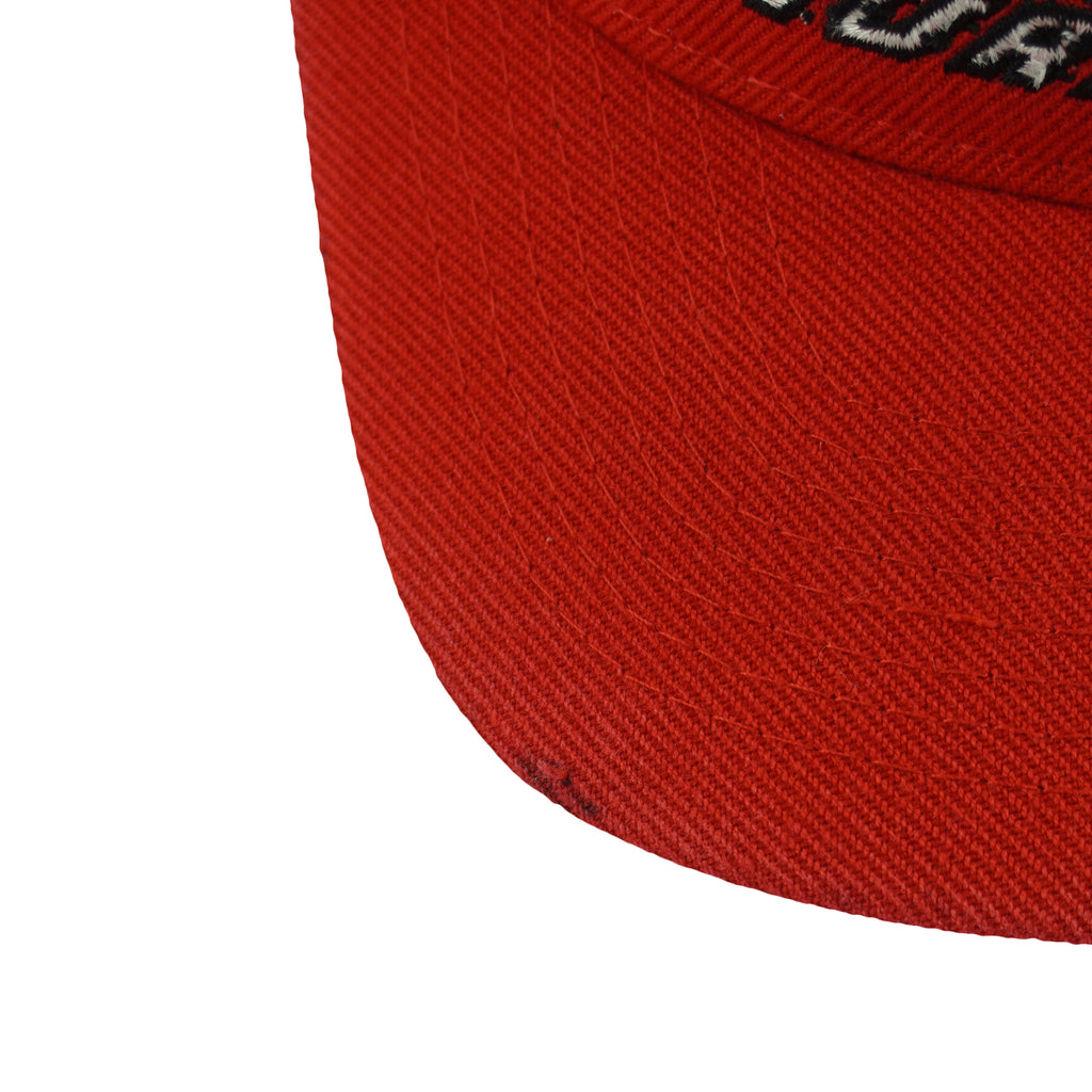 NHL (Twins) - Red Carolina Hurricanes Embroidered Snapback Hat 1990s OSFA Vintage Retro Hockey