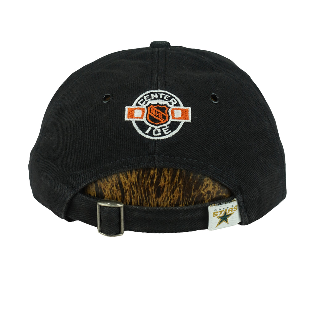 NHL (#1 Apparel) - Dallas Stars Spell-Out Strapback Hat 1990s OSFA Vintage Retro Hockey